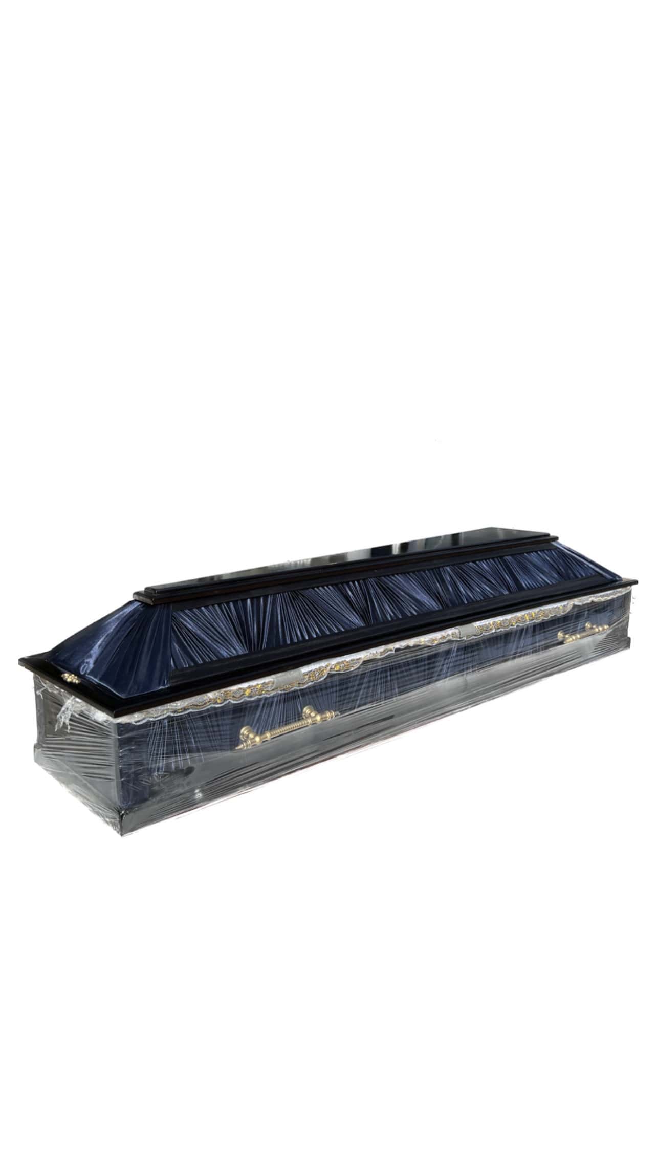 Lacquer Coffin with Zigzag 4 corners - #403