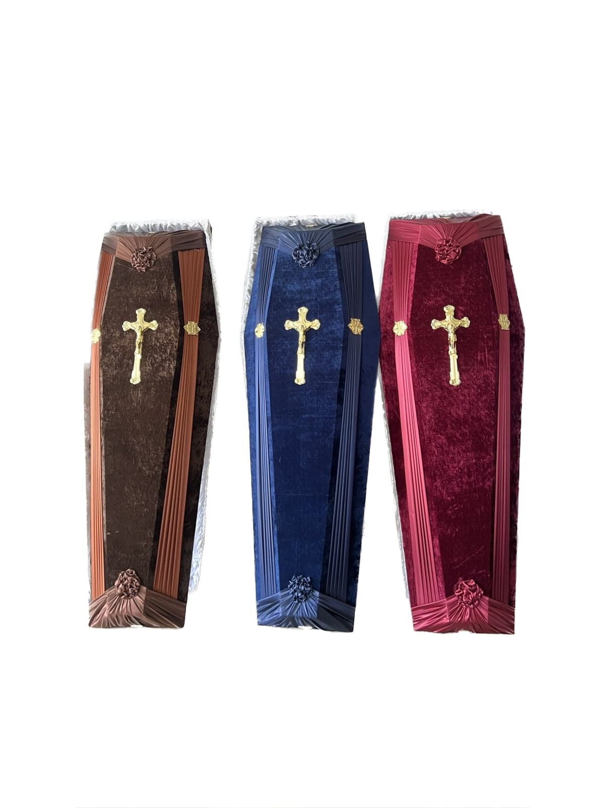 Velur Coffin 6 corners with General Handles - #212