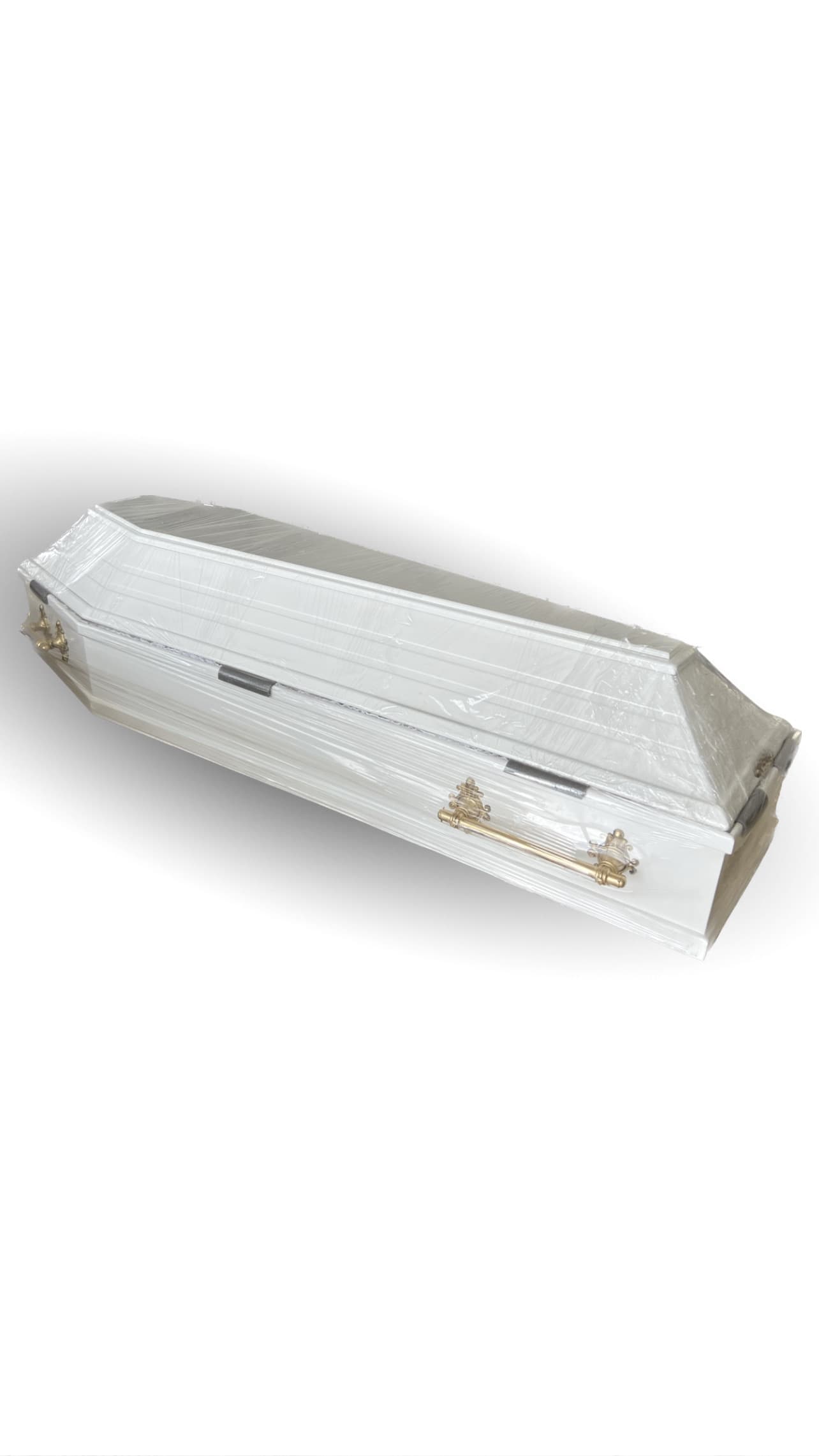 Lacquer Coffin white 6 corners - #412