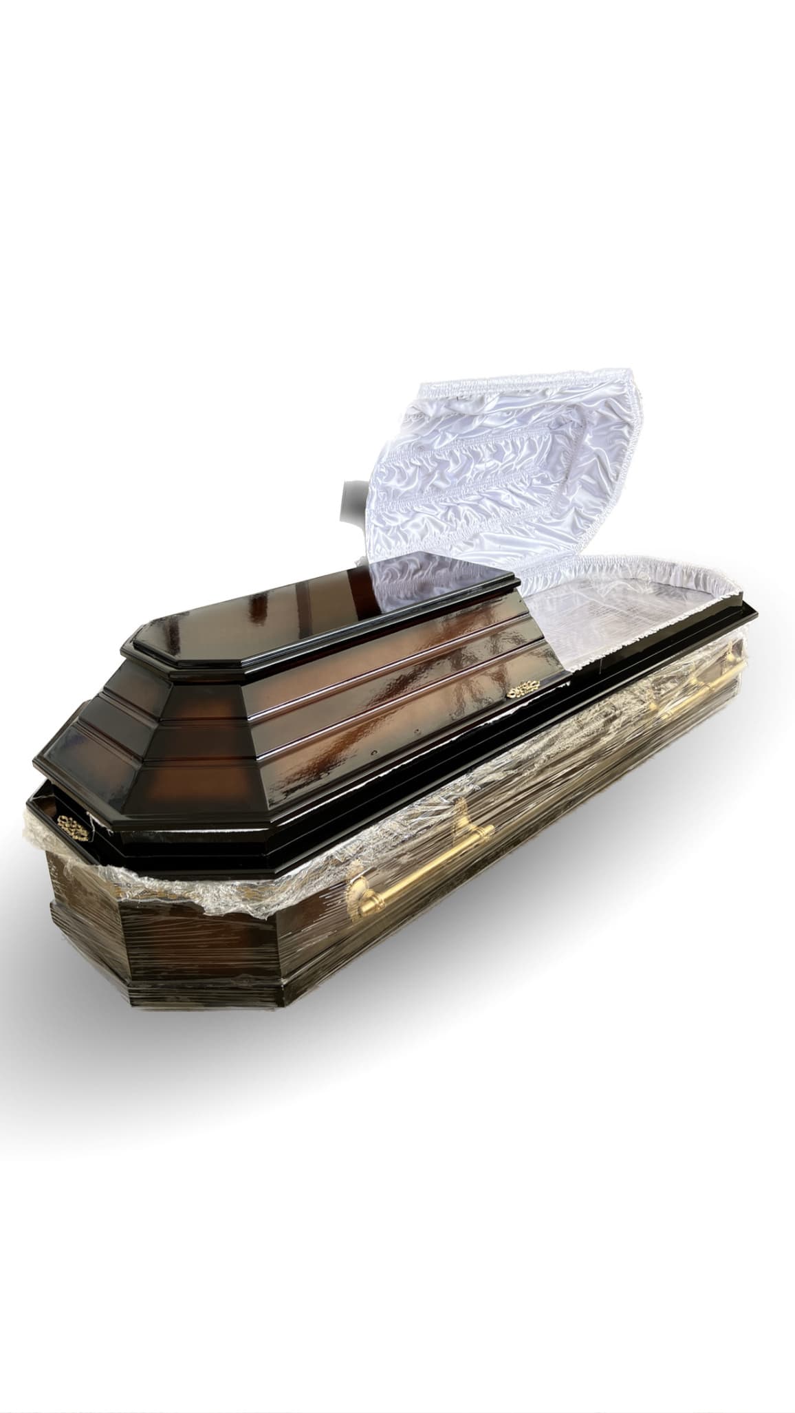 Lacquer Coffin with two-part cap 8 corners - #418