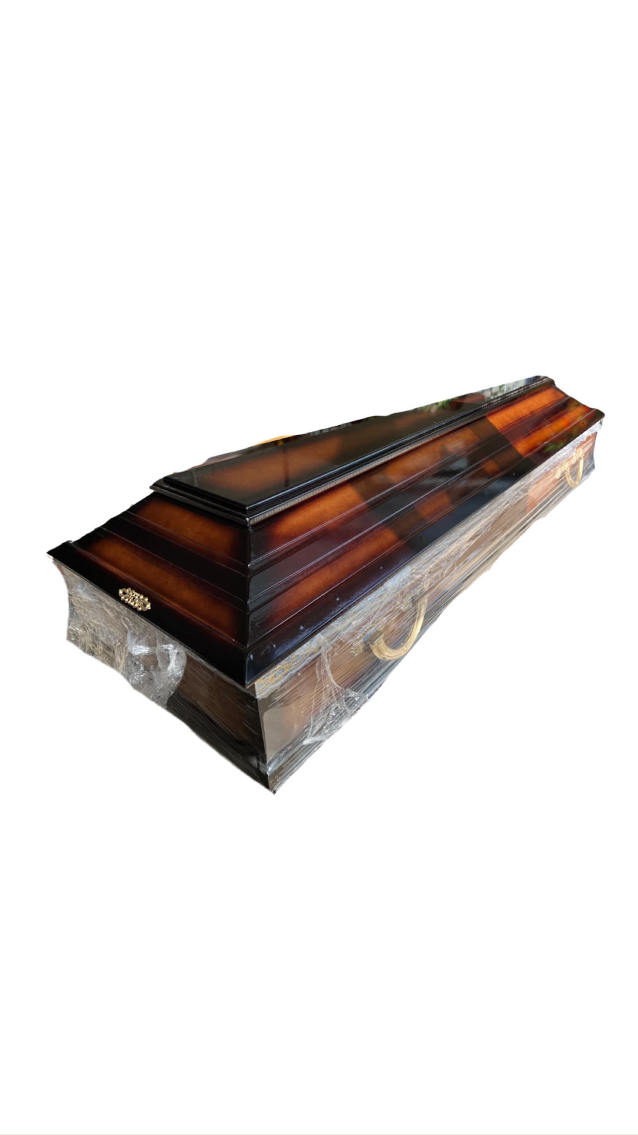 Lacquer Coffin carved 4 corners - #408