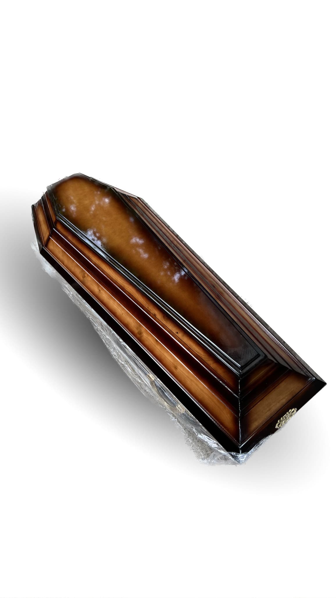 Lacquer Coffin carved 6 corners - #409