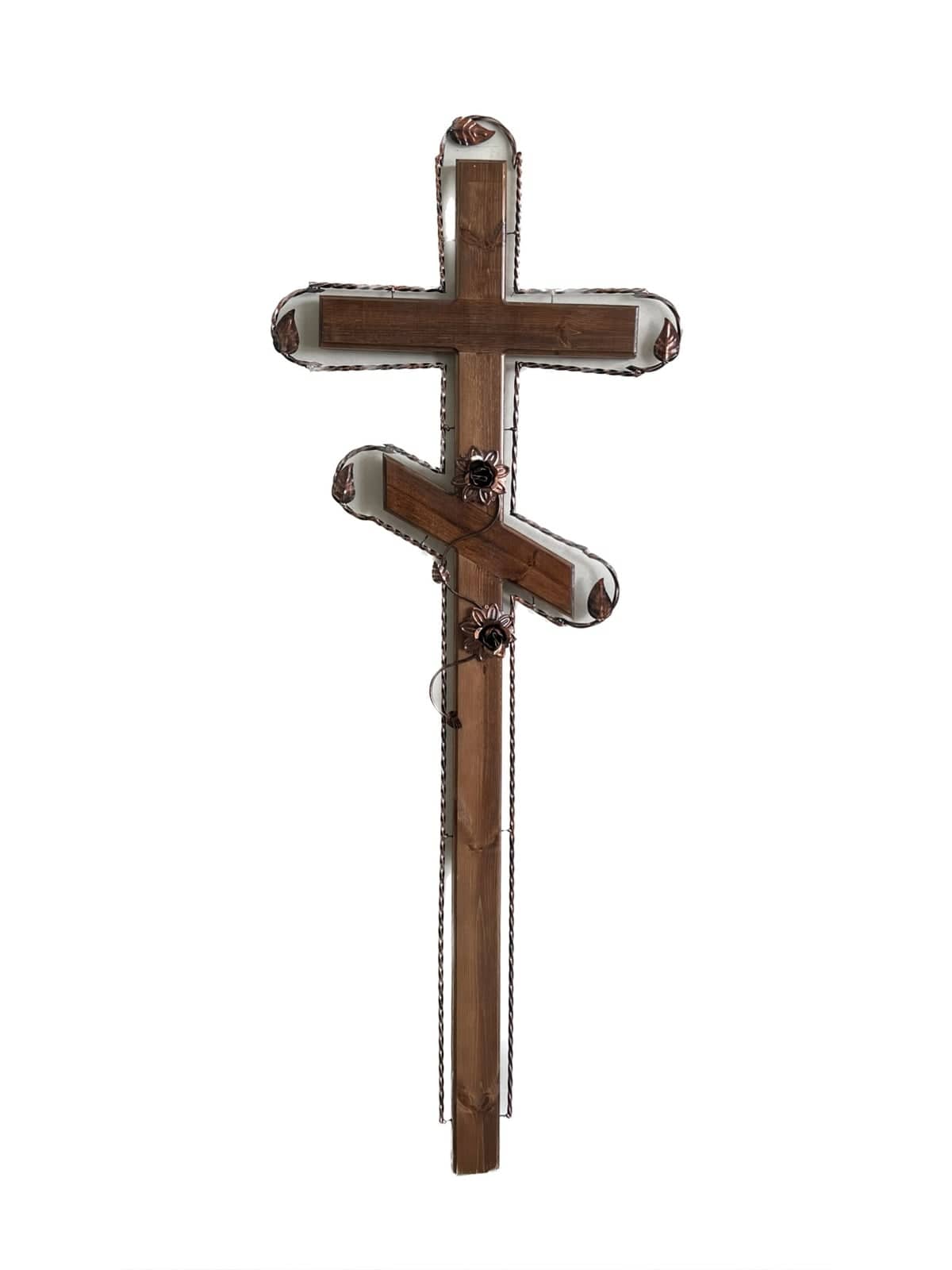 Combined Wood and Metal Cross - #313