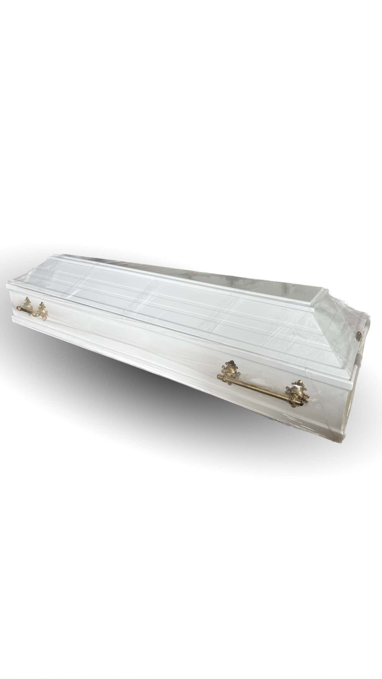 Lacquer Coffin white 4 corners - #410