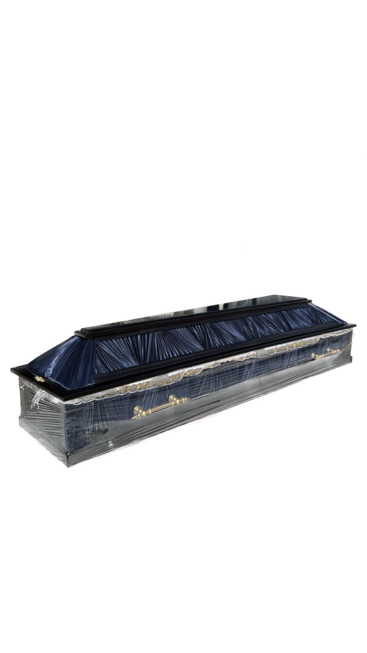 Lacquer Coffin with Zigzag 4 corners - #403